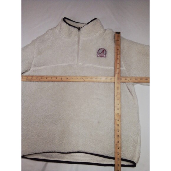 Women's Knights Athletic   White Sherpa Pullover 1/4 Zip Size 16/18 - Picture 13 of 15